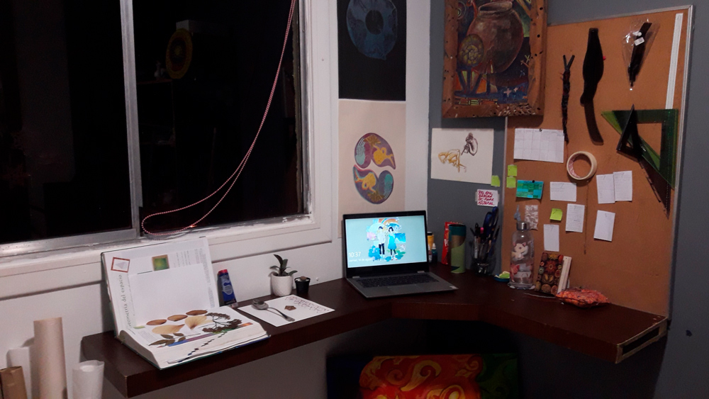 escritorio de artista