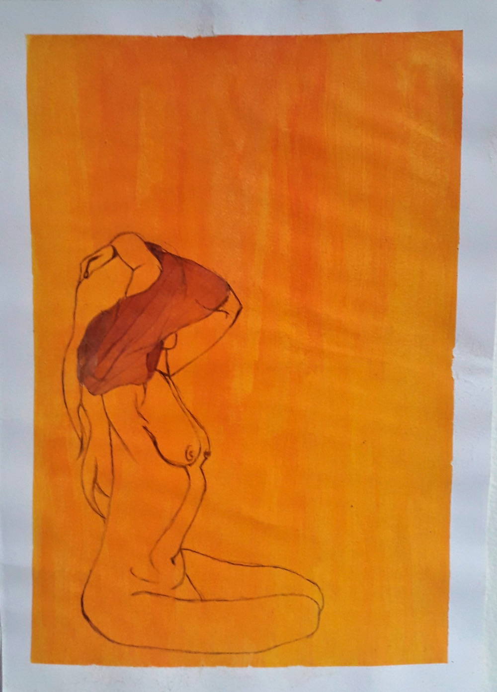 grabado figura femenina