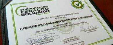 La Fundación Solidaria UPB recibe el Certificado de RSE