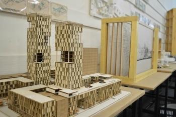 Maqueta hecha por estudiante de Arquitectura