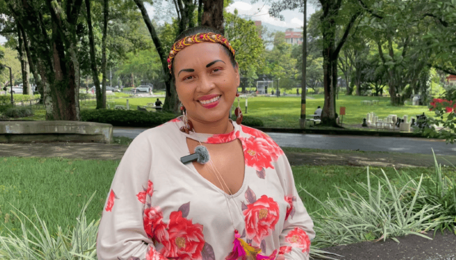 Carmen estudiante de Licenciatura en Etnoeducación