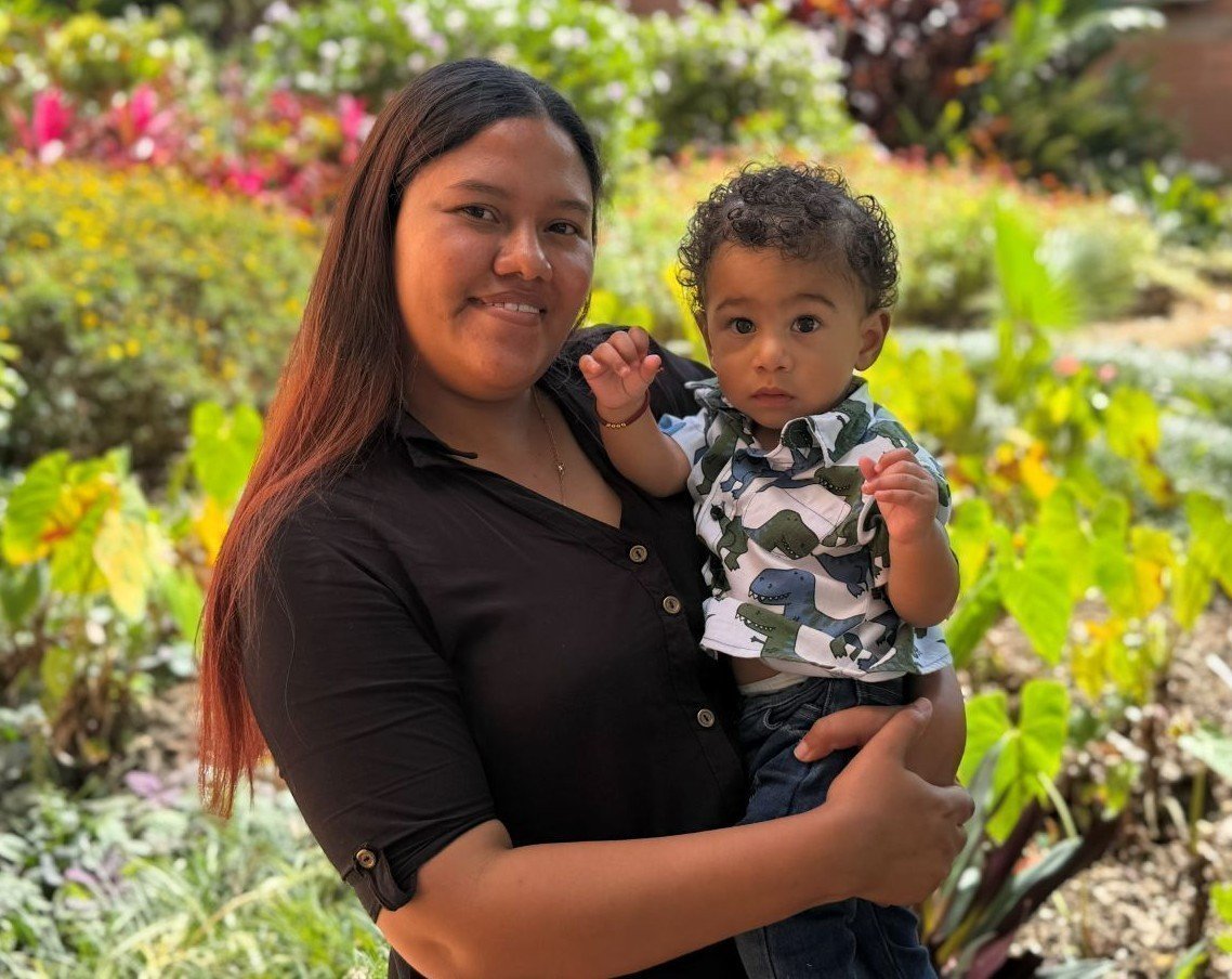 Cesar Camilo e Iveth mamá