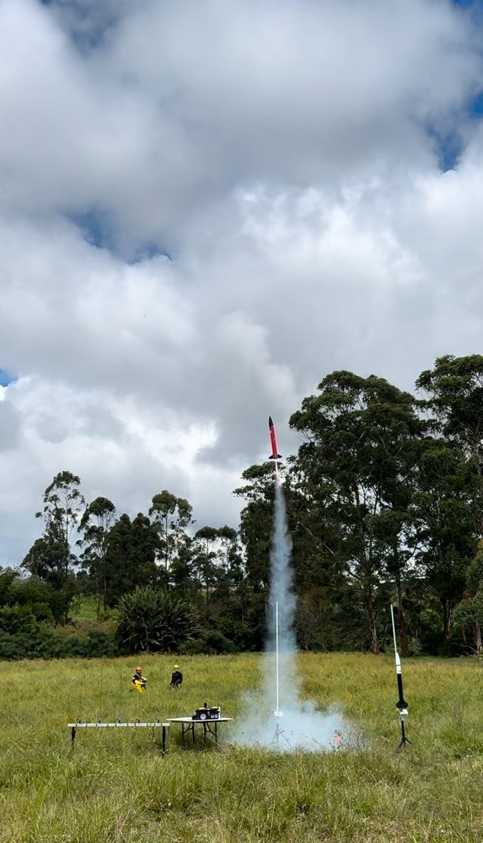 Cohete Arg-eon en vuelo