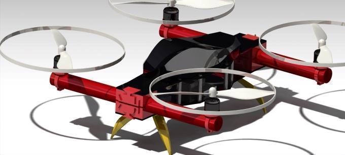 Imagen en 3D del dron.