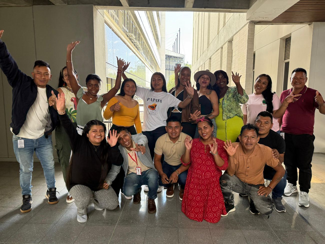 Estudiantes de la Licenciatura en Etnoeducación