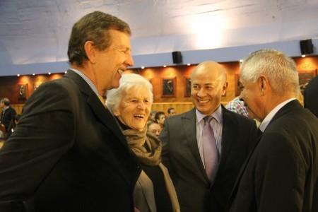 Al concierto asistió el Rector de Eafit, Juan Luis Mejía, en compañía de su señora madre