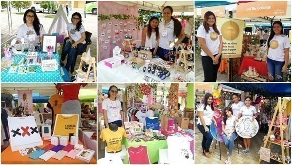 Estudiantes y egresados participaron con sus emprendimientos en la Feria Montería Creativa.