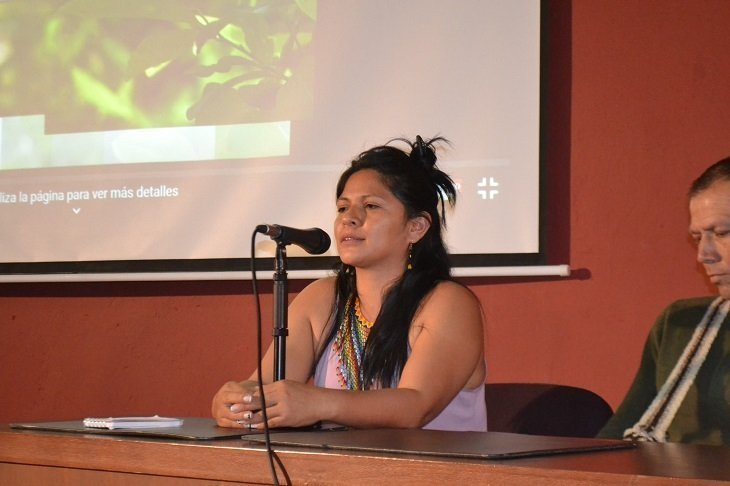 María Isabel Córdoba hablando de su proyecto 