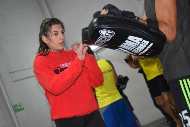 La especialidad favorita de Verónica es el jiu-jitsu.